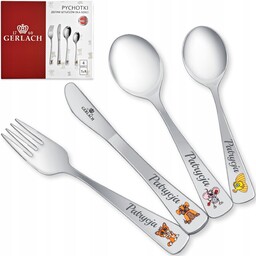 Sztućce dla Dzieci Gerlach Pychotki Grawer na Chrzest