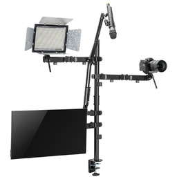 Uchwyt na monitor mikrofon kamerę i naświetlacz All-In-One