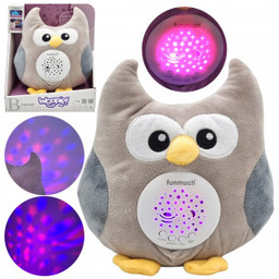 Przytulanka Usypiacz Projektor 2w1 Sówka 10 Kołysanek Woopie