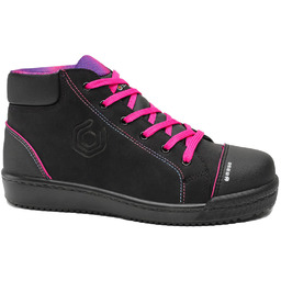 Obuwie ochronne BASE Margot Top S3 SRC; Czarny/Fuksja