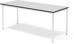 Stół SONITUS, 1600x700x720 mm, laminat HPL szary, biały