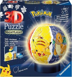 Puzzle 3D Świecąca Kula: Pokemon