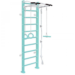 Wallbarz Drabinka gimnastyczna drewniana Adler turkusowa