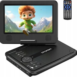 Przenośny DVD Pofoto Odtwarzacz 7" Bateria 2000mAh Czas