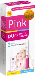 Domowe Laboratorium Pink Duo, test ciążowy, płytkowy, 1