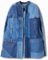 Denim poncho