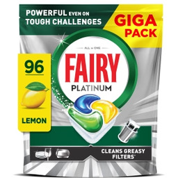 Fairy Platinum All In One Lemon 96 szt.