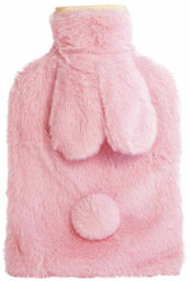 Pink, termofor w pokrowcu, różowy króliczek, 2 l,
