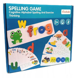 Gra Edukacyjna Nauka J. Angielskiego Dopasowanie Liter Słów