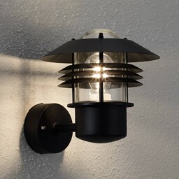 Nordlux Efektowna zewnętrzna lampa ścienna Vejers czarna