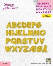 WYKROJNIK do papieru Nellie s - SD232 alfabet