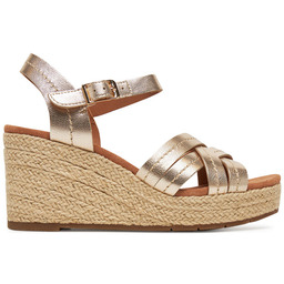Espadryle Clarks Sabina Strap 26181463 Złoty