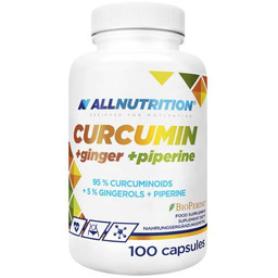 Allnutrition Curcumin + Ginger + Piperine, 100 kaps.