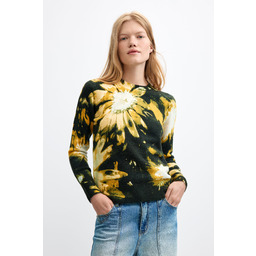 Desigual Sweter w kwiatowy wzór