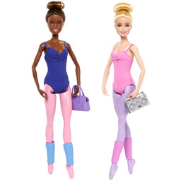 Barbie Lekcja baletu Zestaw 2 lalki i 9
