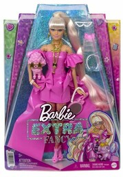 Barbie Lalka Extra Fancy Różowy Strój HHN12