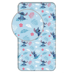 Jerry Fabrics Prześcieradło bawełniane z gumką 90x200 Lilo