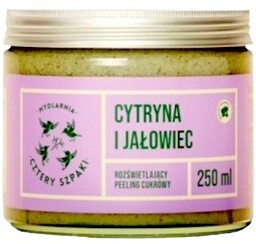 CZTERY SZPAKI Peeling cukrowy rozświetlający CYTRYNA I JAŁOWIEC