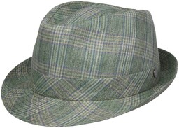 Kapelusz Lniany Murton Trilby by Lierys, zielono-niebieski, cm