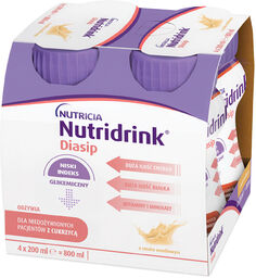Nutridrink Diasip, preparat odżywczy dla diabetyków, smak waniliowy,