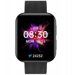 SMARTWATCH GARETT GRC MAXX CZARNY STALOWY