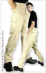 spodnie bojówki US RANGER HOSE - beige -XS
