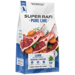 SUPER RAFI Pure Line Jagnięcina z batatami 9