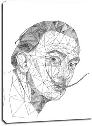 Geometryczny Salvador Dali - obraz na płótnie Wymiar