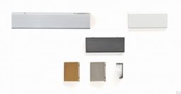 Uchwyt meblowy krawędziowy Way 64 Aluminiowy biały