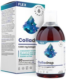 Colladrop Flex, Kolagen Morski 5000 mg, Aura Herbals,