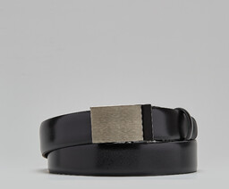 Pasek męski lari czarny ka6 bez obszycia 3,5