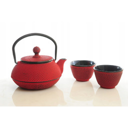 Dzbanek Żeliwny 2 Czarki Do Herbaty