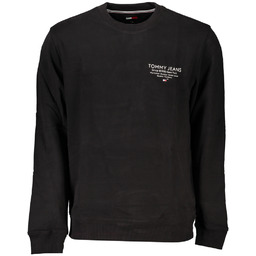 CZARNA BLUZA MĘSKA TOMMY HILFIGER BEZ ZAMKA