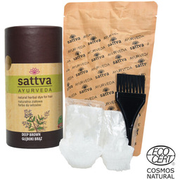Sattva Naturalna Ziołowa Farba/henna Do Włosów 12 Głeboki