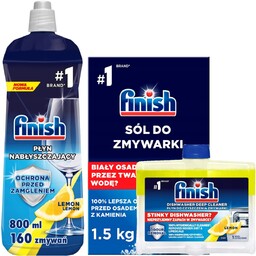 Zestaw Do Ochrony Zmywarki Finish Nabłyszczacz + Sól