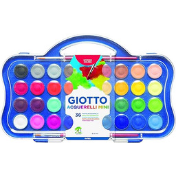 GIOTTO Zestaw akwarelowy 36 bloków kolorów Różne kolory,