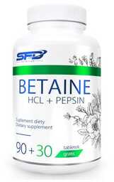 SFD BETAINE HCL+PEPSIN, 120 tabletek