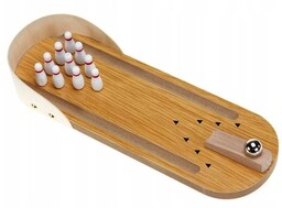 Zabawka Drewniana Gra Na Biurko Bowling Kręgle