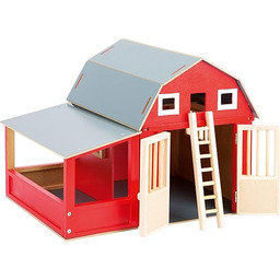 Small Foot: Czerwona drewniana stodoła Alabama ze zdejmowanym
