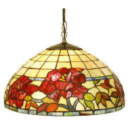 Artistar Lampa wisząca tiffany ESMEE, możliwość ściemniania, multikolor,