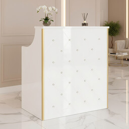 Recepcja fryzjerska lakierowana Diamond 100 cm kosmetyczna