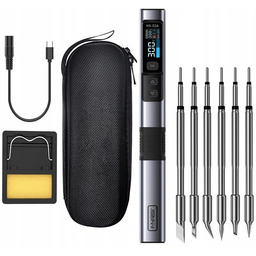 Precyzyjna Lutownica Cyfrowa Fnirsi HS-02A 100W Usb Zestaw