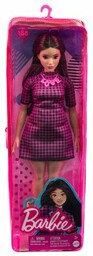 Barbie Lalka Fashionistas Sukienka różowa kratka HBV20