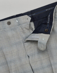Spodnie do zestawu segrate szary slim fit