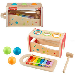 Wood Zabawka muzyczna Cymbałki Drewno