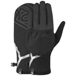RONHILL Rękawiczki biegowe WIND-BLOCK CONVERTIBLE GLOVE all black