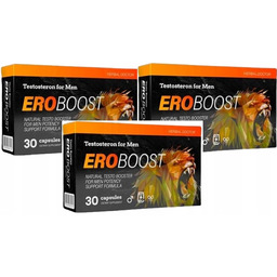 3x EROBOOST - tauryna Selen Cynk Maca Żeńszeń