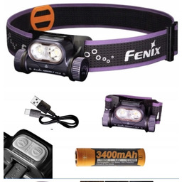 Latarka czołowa Fenix HM65R-T V2.0 ciemnofioletowa 1600 lumenów