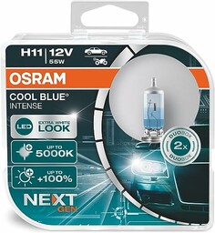 OSRAM COOL BLUE INTENSE H11, 100% jaśniejsze światło,