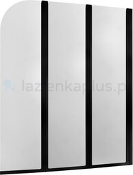 ARMATURA KRAKÓW 170-06942P MODERN 3 PARAWAN 3-ELEMENTOWY CZARNY